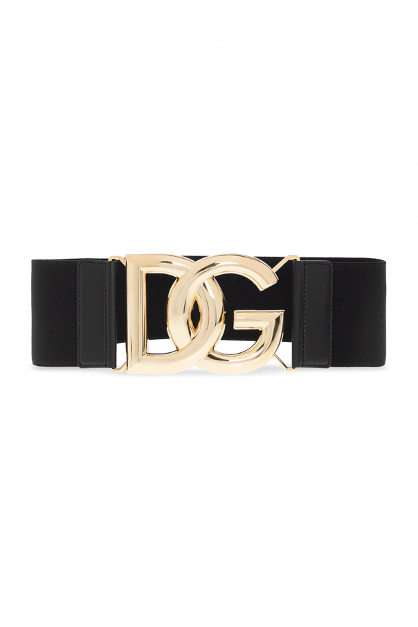 dolce gabbana slingback leather pumps - Black Waist belt